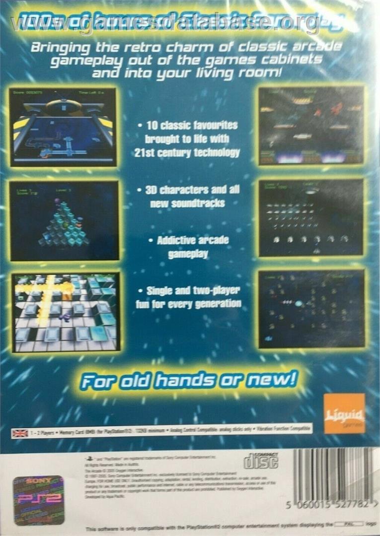 Arcade, The - Sony Playstation 2 - Artwork - Box Back